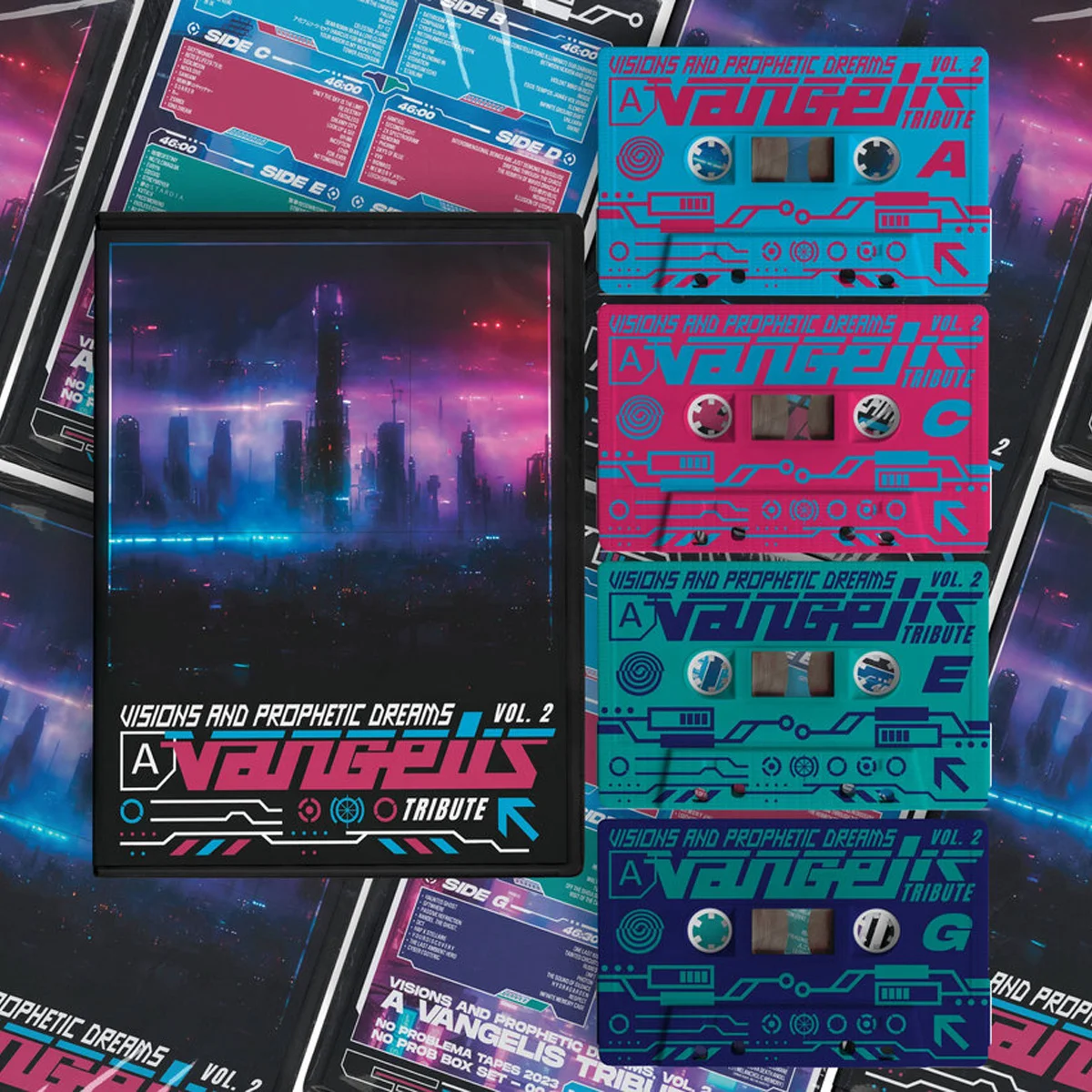 Track「Violent Mind in Rest」by WDE x evryn included in Visions and Prophetic Dreams, Vol. 2: A Vangelis Tribute by No Problema Tapes